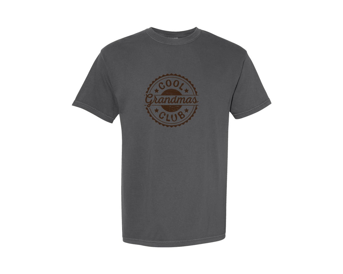 brand:Comfort Colors|color:Pepper|Grandmas Club Shirt Mothers Day Shirt Graphic T-Shirt