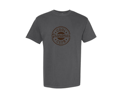 brand:Comfort Colors|color:Pepper|Grandmas Club Shirt Mothers Day Shirt Graphic T-Shirt