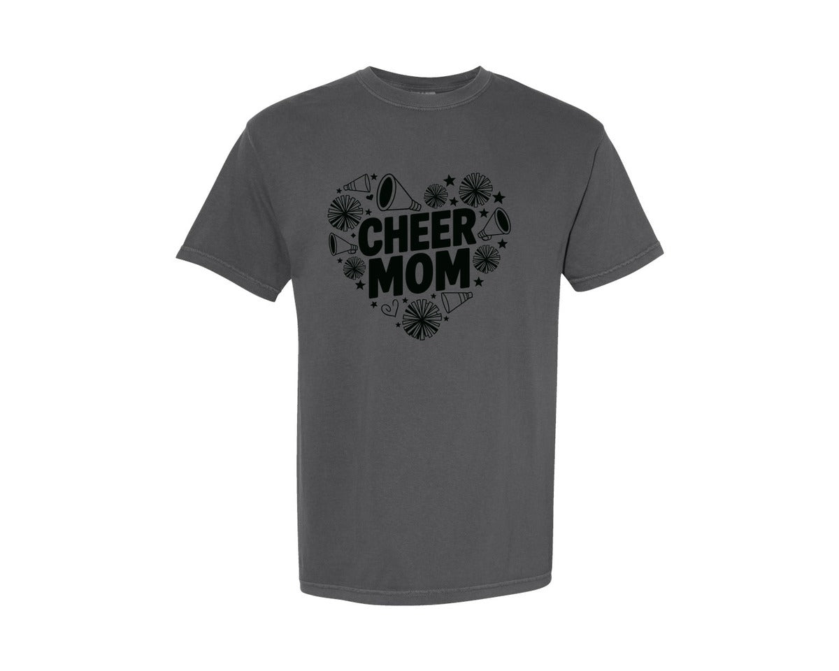 brand:Comfort Colors|color:Pepper|Cheer Mom Of 10 Designs Graphic T-Shirt