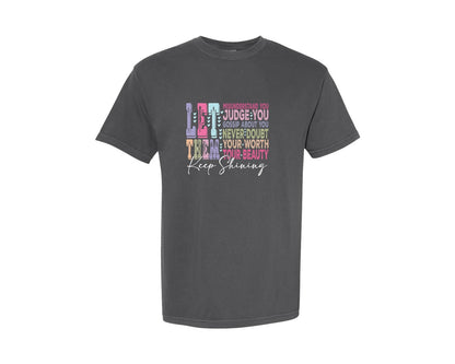 brand:Comfort Colors|color:Pepper|Let Them Keep Shining 11 Graphic T-Shirt