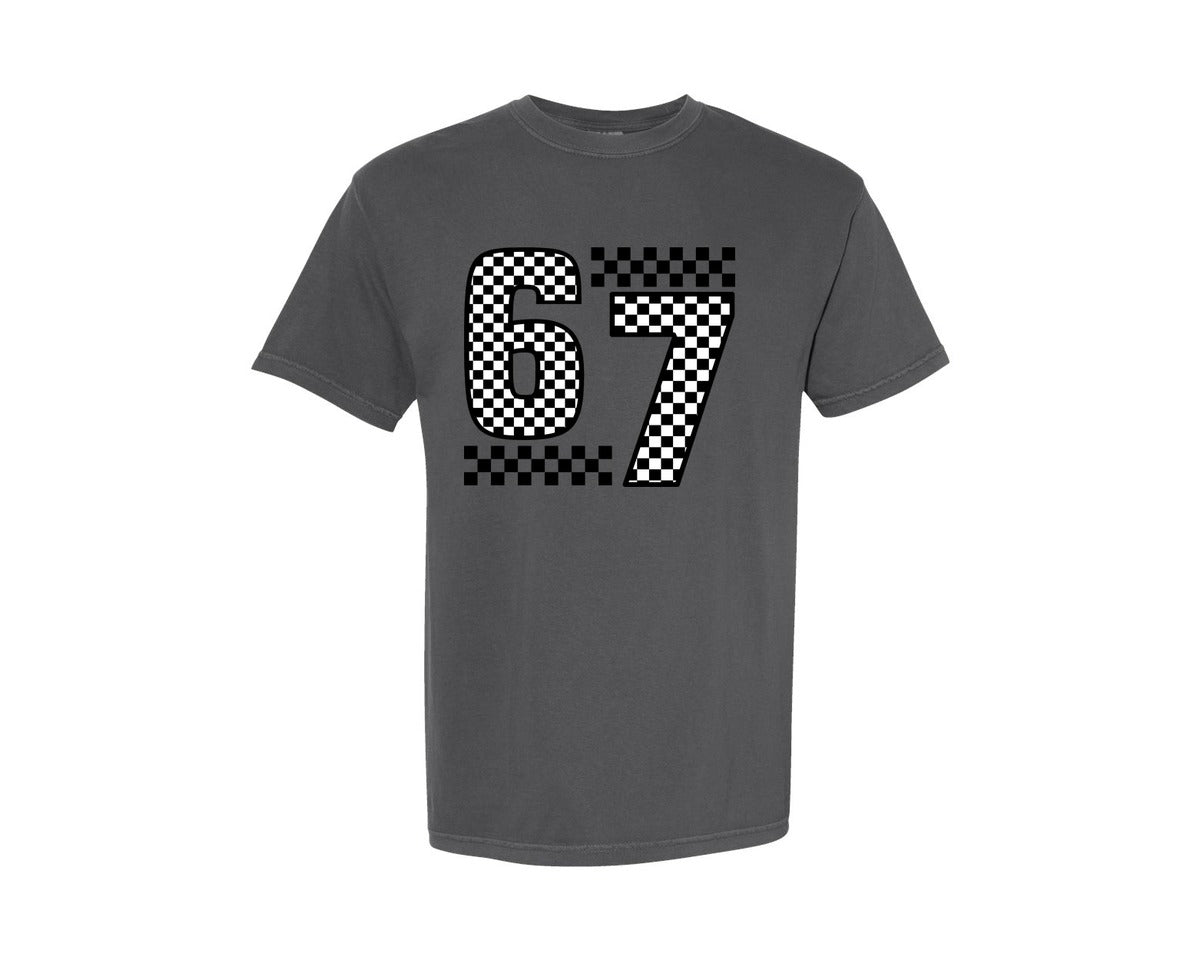 brand:Comfort Colors|color:Pepper|Six Seven 67 Funny 6 7 Graphic T-Shirt