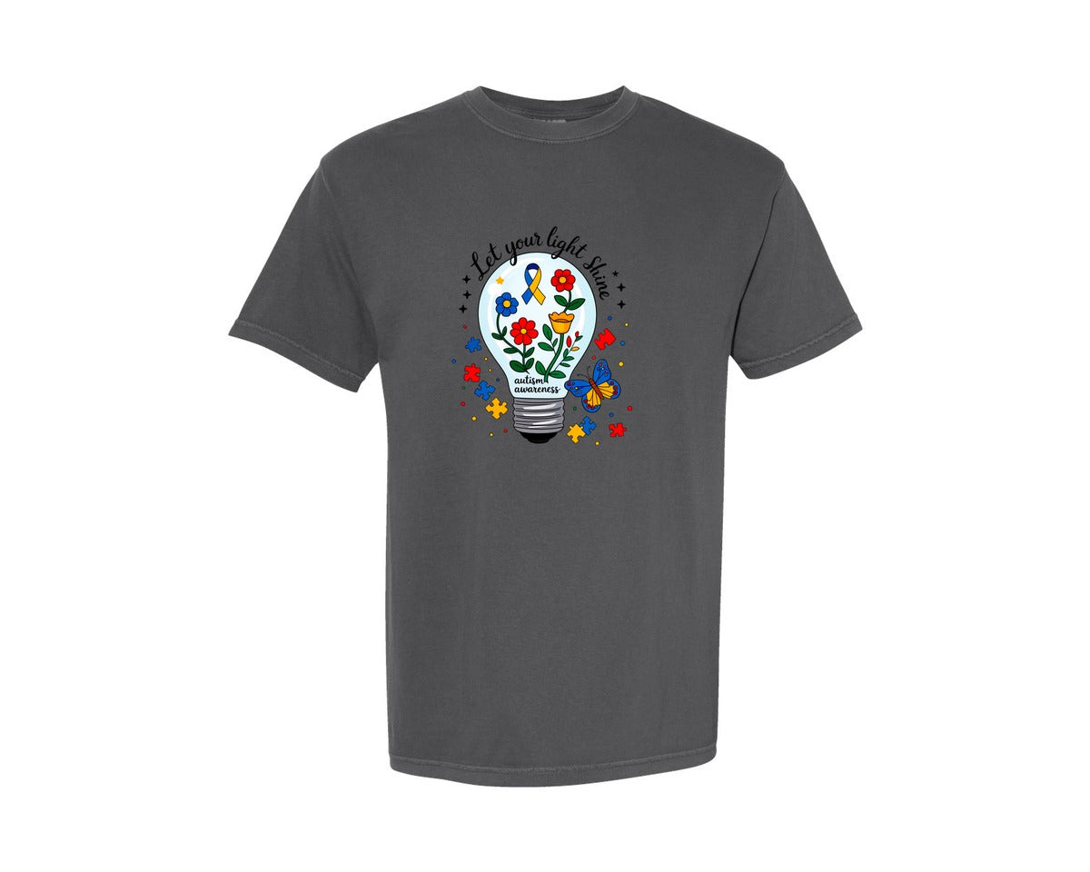 brand:Comfort Colors|color:Pepper|Autism Awareness 7 Graphic T-Shirt