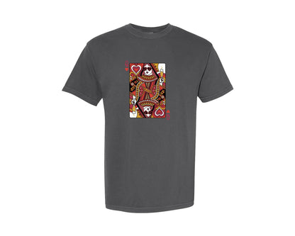brand:Comfort Colors|color:Pepper|Queen Of Hearts Valentine Graphic T-Shirt