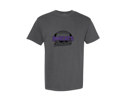 brand:Comfort Colors|color:Pepper|Bobcats Football Shirt Sports Team 8 Graphic T-Shirt