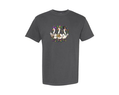 brand:Comfort Colors|color:Pepper|Mardi Gras Goose 3 Graphic T-Shirt