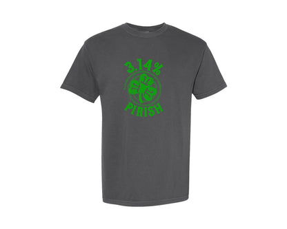 brand:Comfort Colors|color:Pepper|Green Pi Day Irish Shamrock 3 14 Pirish Graphic T-Shirt