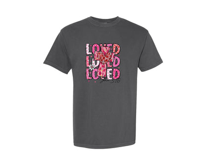 brand:Comfort Colors|color:Pepper|Loved John 316 Graphic T-Shirt