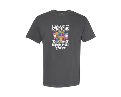 brand:Comfort Colors|color:Pepper|Funny Knitting Crochet Quote T Shirt 2 Graphic T-Shirt
