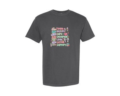 brand:Comfort Colors|color:Pepper|Teacher Appreciation Motivational Graphic T-Shirt