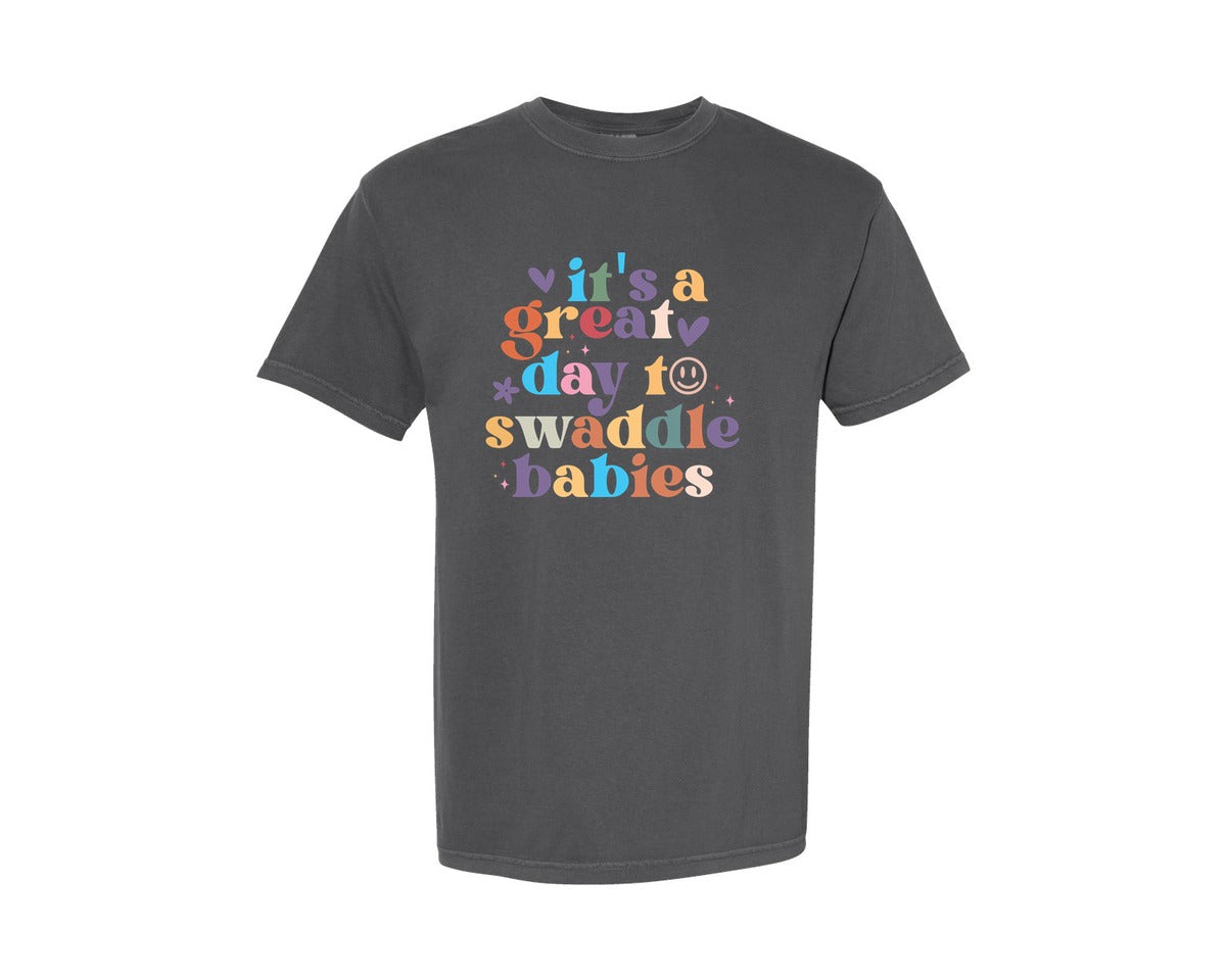 brand:Comfort Colors|color:Pepper|Its A Beautiful Day To Catch Babies Graphic T-Shirt