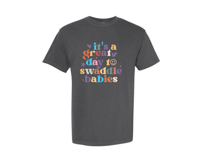 brand:Comfort Colors|color:Pepper|Its A Beautiful Day To Catch Babies Graphic T-Shirt