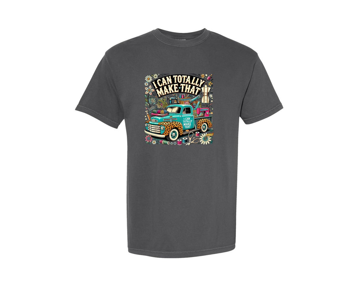 brand:Comfort Colors|color:Pepper|I Can Totally Make That Sewing Graphic T-Shirt