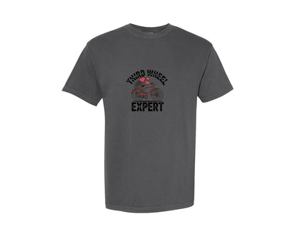 brand:Comfort Colors|color:Pepper|Third Wheel Expert Funny Valentines Graphic T-Shirt