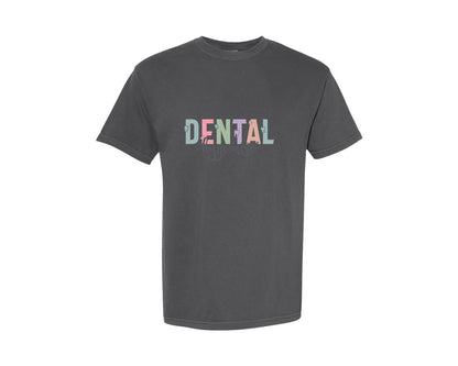 brand:Comfort Colors|color:Pepper|Dental Hygienist Dentist Assistant Graphic T-Shirt