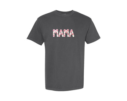 brand:Comfort Colors|color:Pepper|Latch Hook Shirt Mama Life Graphic T-Shirt