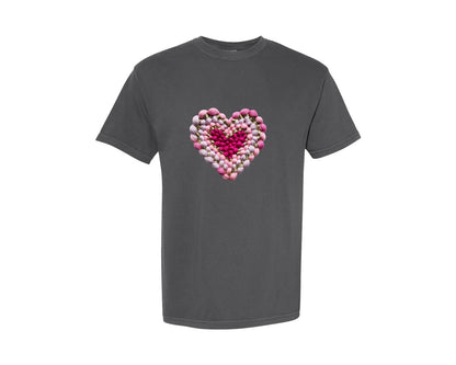 brand:Comfort Colors|color:Pepper|Faux Yarn Love Glitter Trendy Shirt Graphic T-Shirt