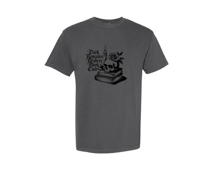 brand:Comfort Colors|color:Pepper|Dark Romance Readers Book Club T Shi Graphic T-Shirt