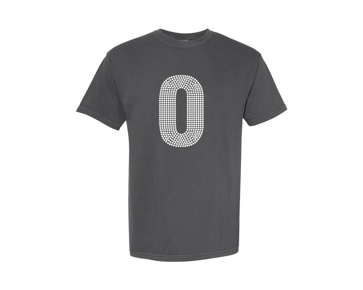 brand:Comfort Colors|color:Pepper|Letters Rhinestone Templates Design 14 Graphic T-Shirt