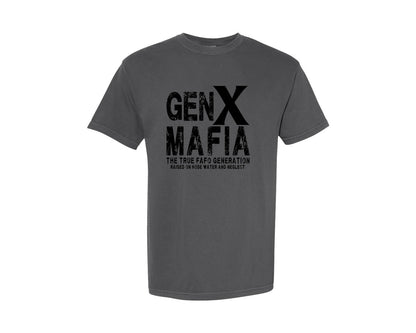 brand:Comfort Colors|color:Pepper|Genx Mafia The True Fafo Generation Graphic T-Shirt