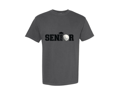 brand:Comfort Colors|color:Pepper|Senior Golf 2026 2026 Graduation Graphic T-Shirt