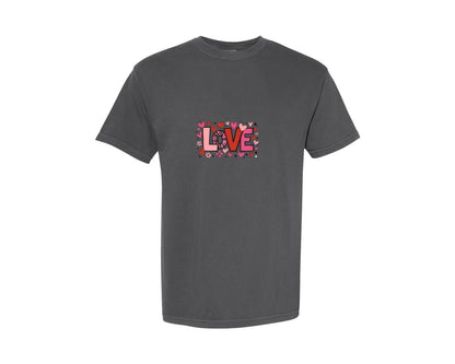 brand:Comfort Colors|color:Pepper|Valentine Love Valentines 36 Graphic T-Shirt