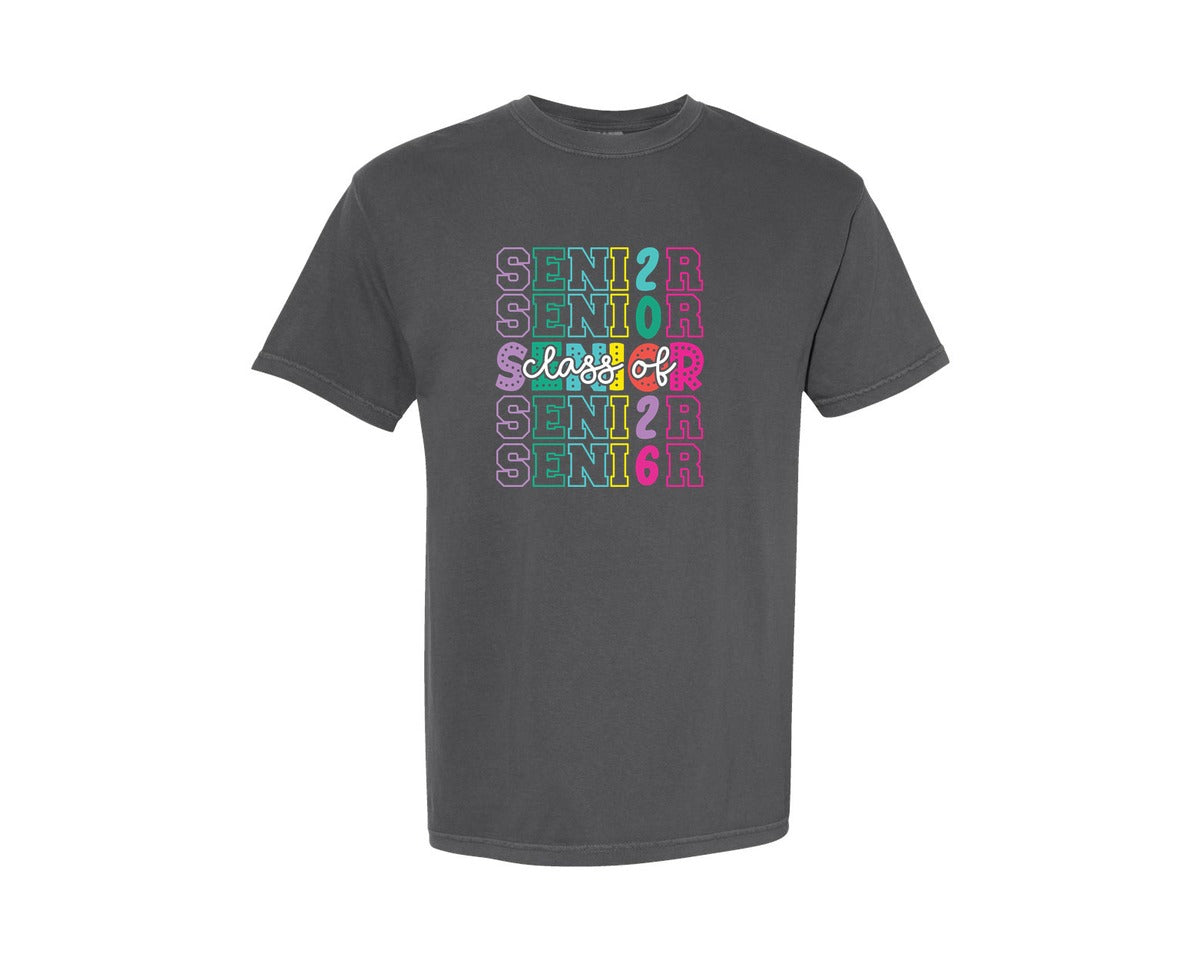 brand:Comfort Colors|color:Pepper|Class Of 2026 Svgsenior Shirt Graphic T-Shirt