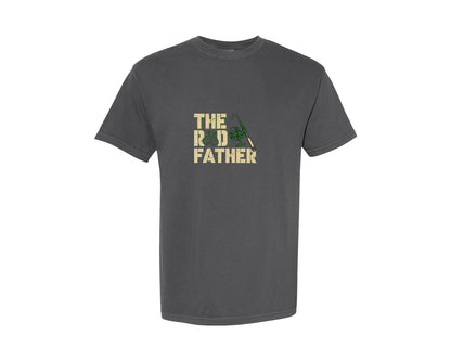 brand:Comfort Colors|color:Pepper|The Rod Father Fathers Day T Shirt Graphic T-Shirt