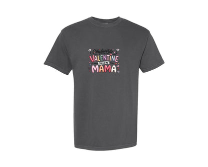brand:Comfort Colors|color:Pepper|Valentine Mama Doodle Art T Shirt Graphic T-Shirt