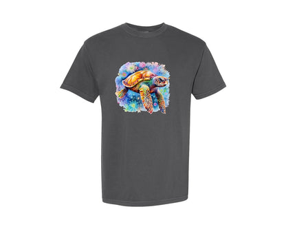 brand:Comfort Colors|color:Pepper|Hippie Tie Dye Watercolor Graphic T-Shirt