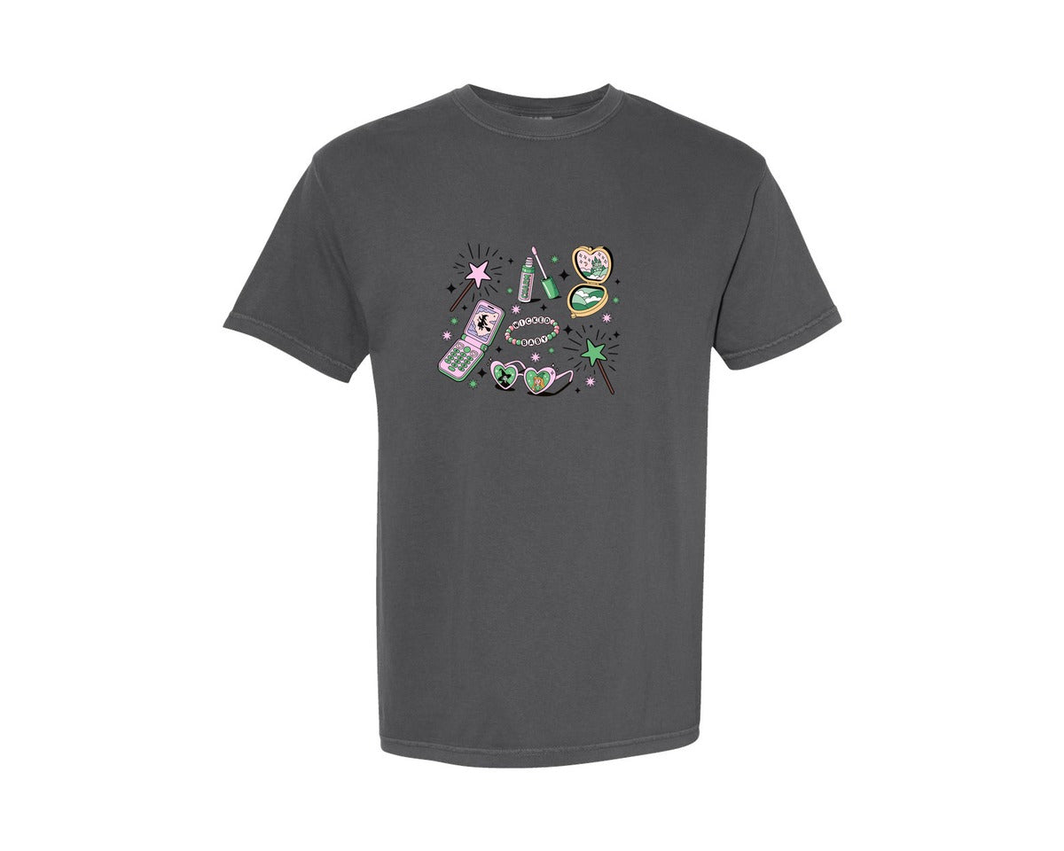 brand:Comfort Colors|color:Pepper|Coquette Wicked Vibes Graphic T-Shirt