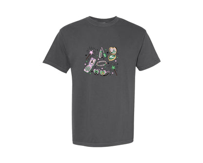 brand:Comfort Colors|color:Pepper|Coquette Wicked Vibes Graphic T-Shirt