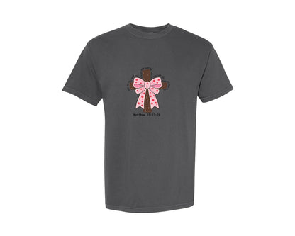 brand:Comfort Colors|color:Pepper|Coquette Valentine Jesus Valentine 2 Graphic T-Shirt
