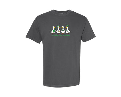 brand:Comfort Colors|color:Pepper|St Patricks Day Silly Goose Graphic T-Shirt