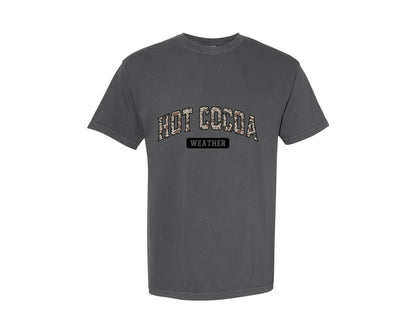 brand:Comfort Colors|color:Pepper|Camo Hot Cocoa Weather Graphic T-Shirt