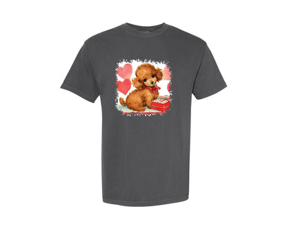 brand:Comfort Colors|color:Pepper|Vintage Valentine Square Tshirt 24 Graphic T-Shirt