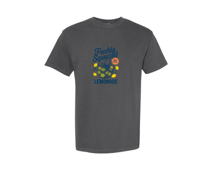 brand:Comfort Colors|color:Pepper|Freshly Squeezed Lemonade Lemon Graphic T-Shirt