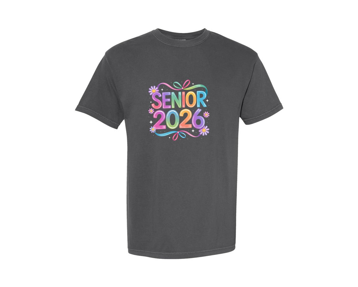 brand:Comfort Colors|color:Pepper|Senior 2026 6 Graphic T-Shirt