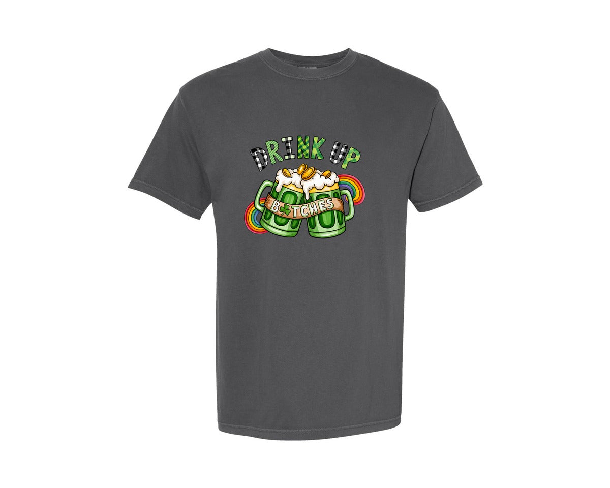 brand:Comfort Colors|color:Pepper|St Patricks Day Beer Graphic T-Shirt
