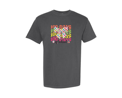 brand:Comfort Colors|color:Pepper|100 Days Of Back To School Graphic T-Shirt