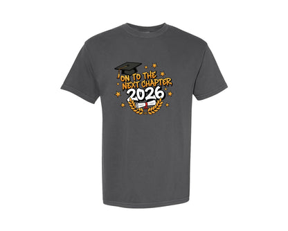 brand:Comfort Colors|color:Pepper|Onto The Next Chapter Graphic T-Shirt