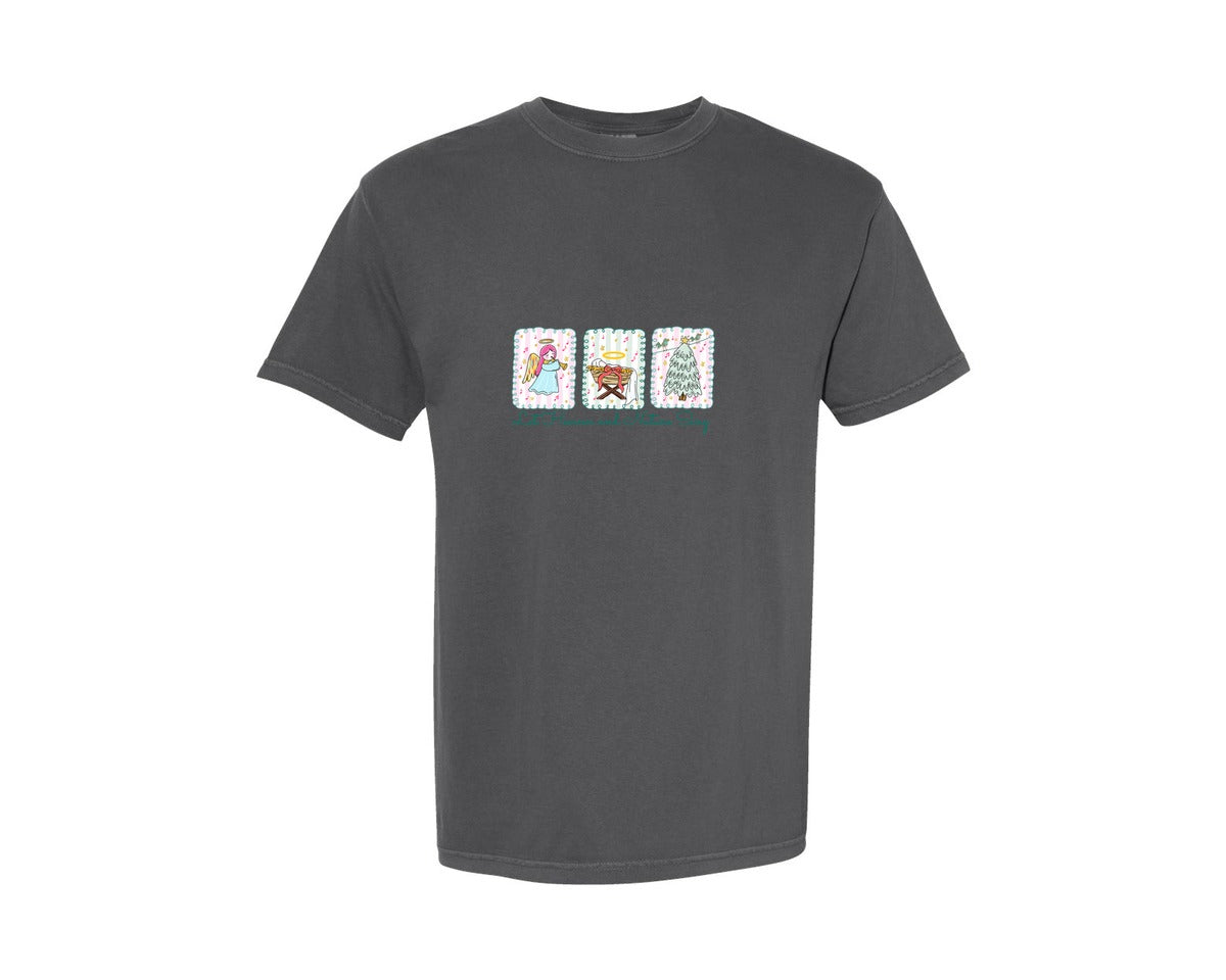 brand:Comfort Colors|color:Pepper|Let Heaven And Nature Sing 5 Graphic T-Shirt