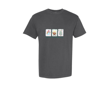 brand:Comfort Colors|color:Pepper|Let Heaven And Nature Sing 5 Graphic T-Shirt