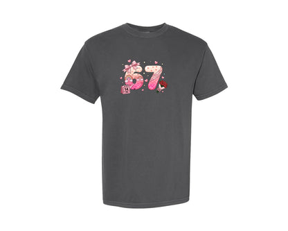 brand:Comfort Colors|color:Pepper|67 Valentine Graphic T-Shirt