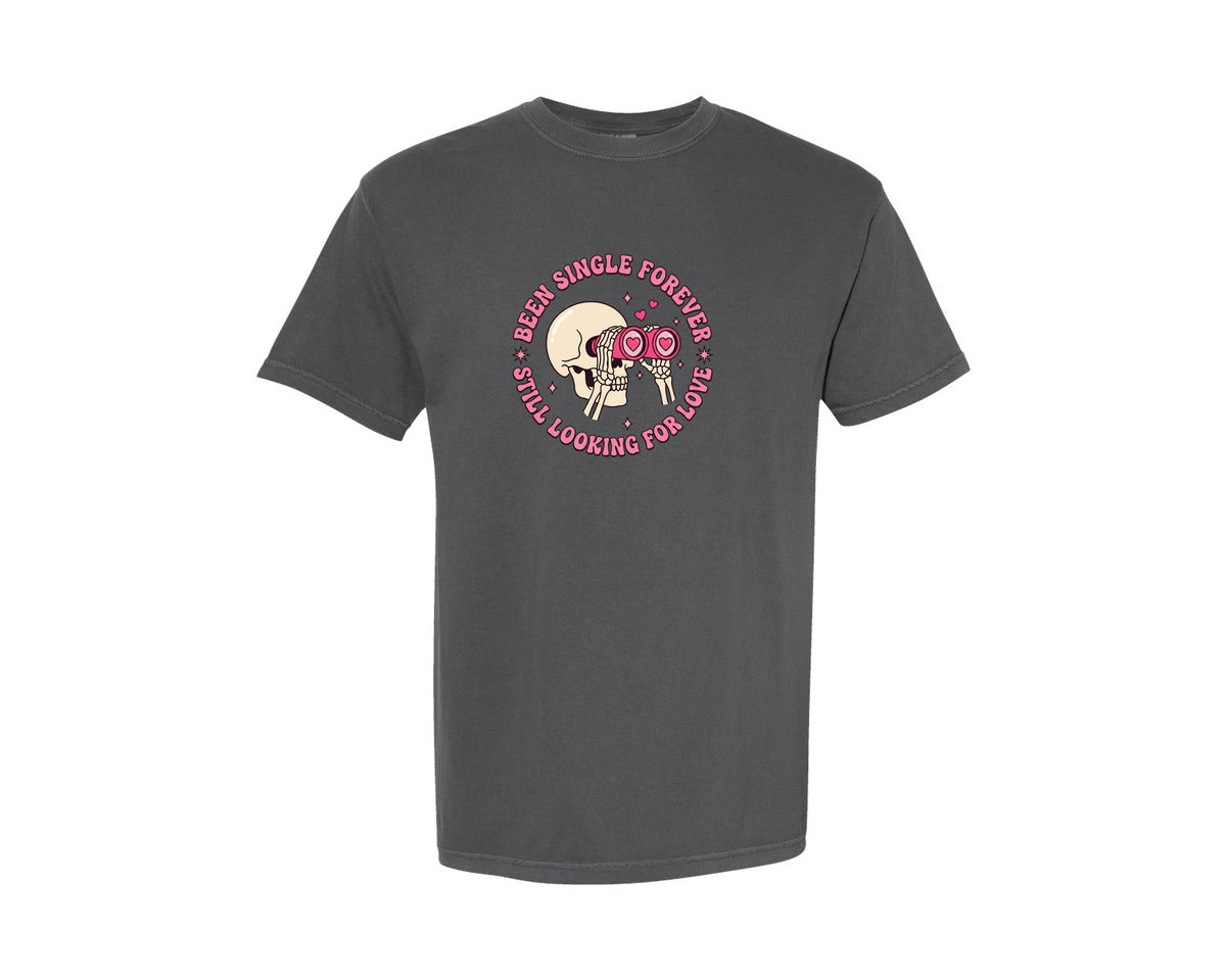 brand:Comfort Colors|color:Pepper|Skeleton Valentines Day 4 Graphic T-Shirt