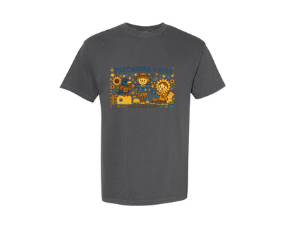 brand:Comfort Colors|color:Pepper|Patchwork Posse Autumn Graphic T-Shirt