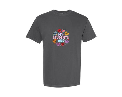 brand:Comfort Colors|color:Pepper|Valentines Day Teacher 24 Graphic T-Shirt
