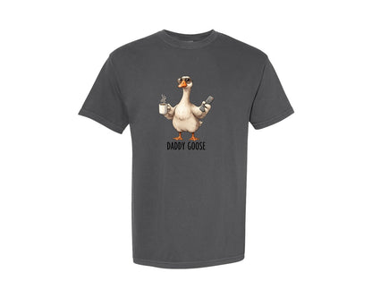 brand:Comfort Colors|color:Pepper|Daddy Goose Silly Dad Fathers Day Graphic T-Shirt