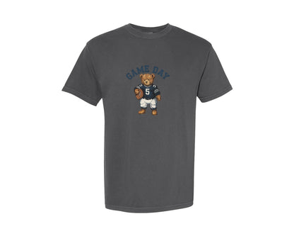 brand:Comfort Colors|color:Pepper|Game Day Football Vintage Bear College Graphic T-Shirt