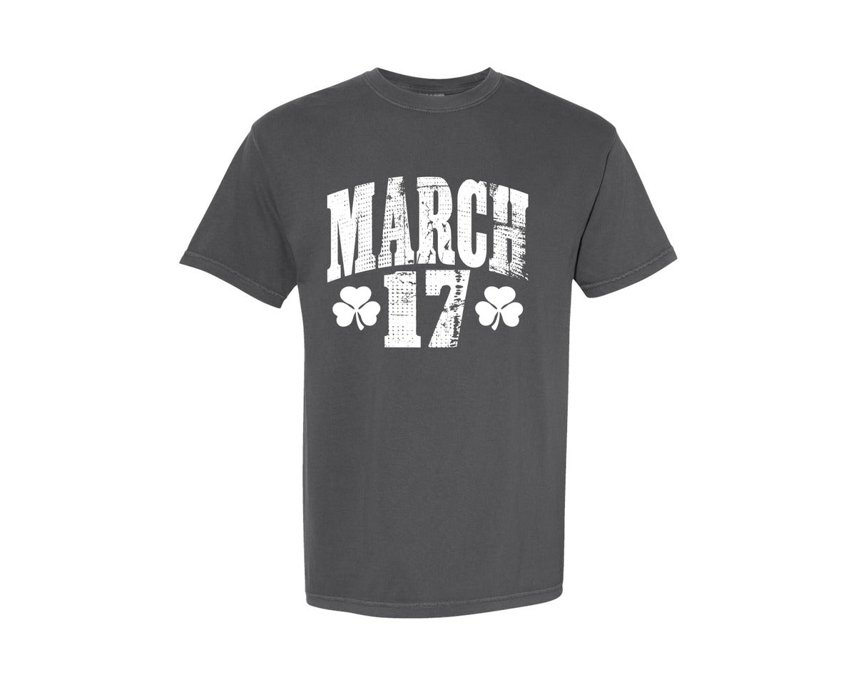 brand:Comfort Colors|color:Pepper|March 17 St Patricks Day Shirt Graphic T-Shirt