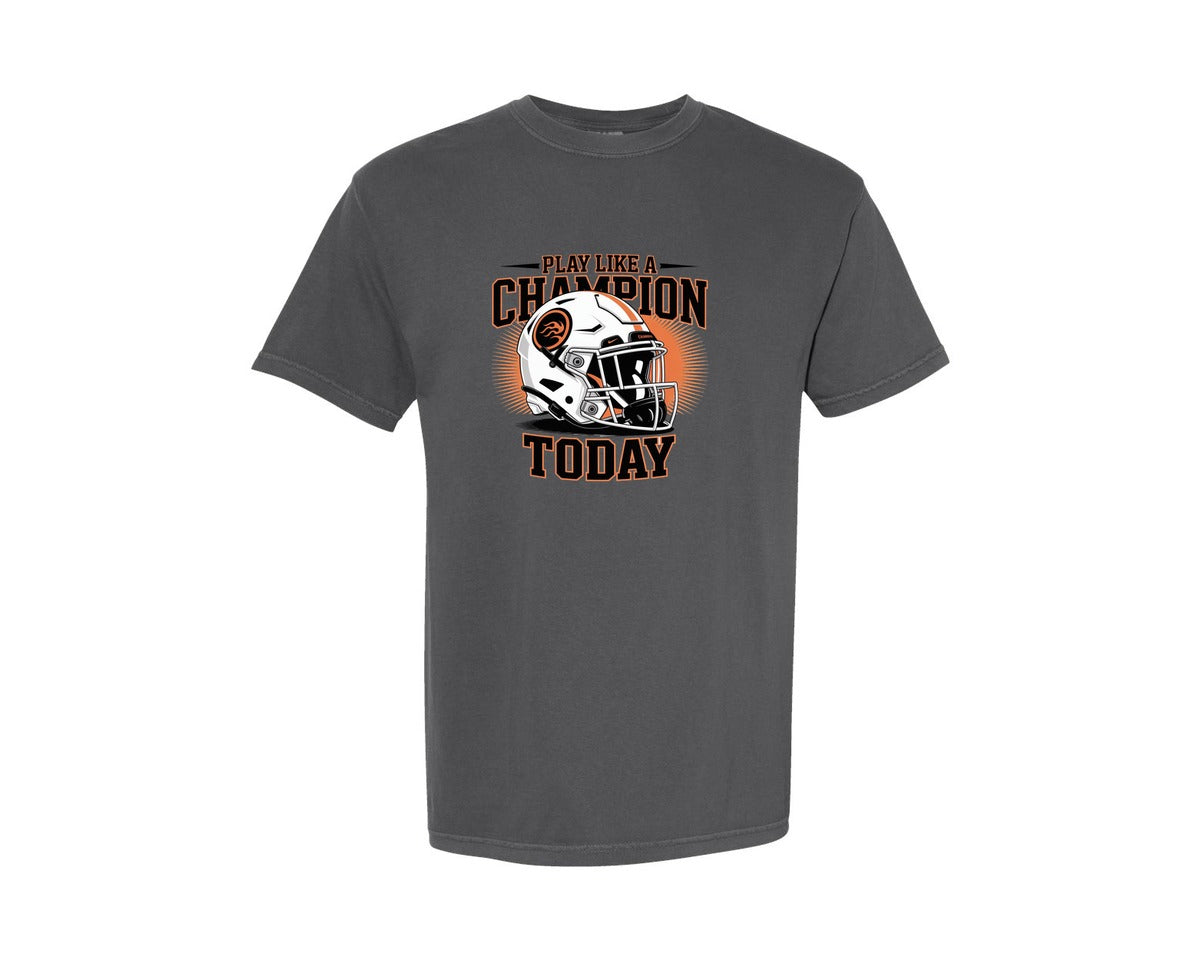 brand:Comfort Colors|color:Pepper|Play Like A Champion Today Motivat Graphic T-Shirt